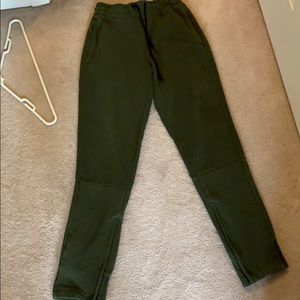 Adidas olive joggers